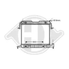 Радиатор, охлаждение двигателя DIEDERICHS купить