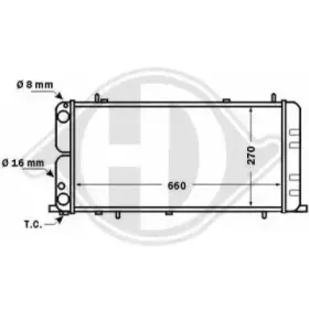 Радиатор, охлаждение двигателя DIEDERICHS купить