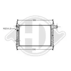 Радиатор, охлаждение двигателя DIEDERICHS купить