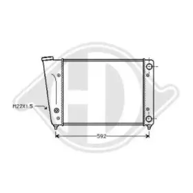 Радиатор, охлаждение двигателя DIEDERICHS купить