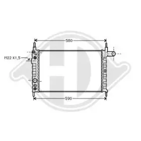 Радиатор, охлаждение двигателя DIEDERICHS купить