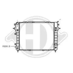 Радиатор, охлаждение двигателя DIEDERICHS купить