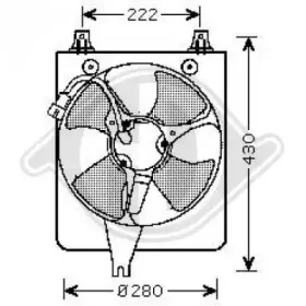Вентилятор, конденсатор кондиционера DIEDERICHS купить