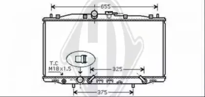 Радиатор, охлаждение двигателя DIEDERICHS купить