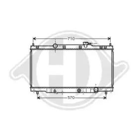 Радиатор, охлаждение двигателя DIEDERICHS купить