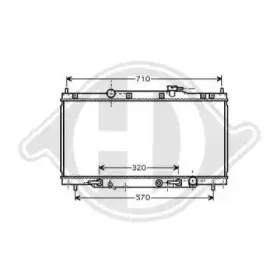 Радиатор, охлаждение двигателя DIEDERICHS купить