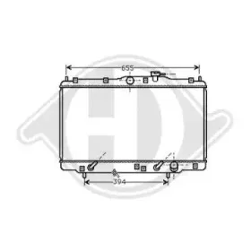 Радиатор, охлаждение двигателя DIEDERICHS купить