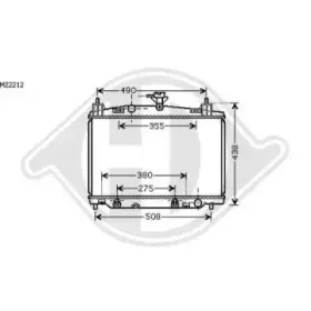 Радиатор, охлаждение двигателя DIEDERICHS купить