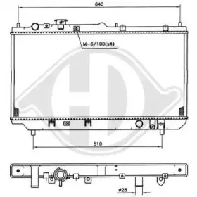 Радиатор, охлаждение двигателя DIEDERICHS купить