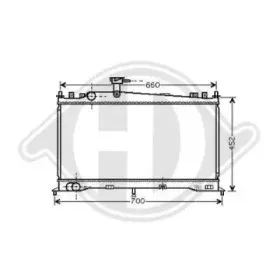 Радиатор, охлаждение двигателя DIEDERICHS купить