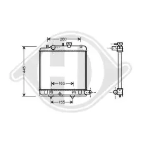 Радиатор, охлаждение двигателя DIEDERICHS купить
