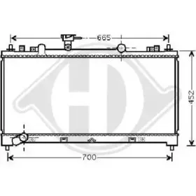 Радиатор, охлаждение двигателя DIEDERICHS купить