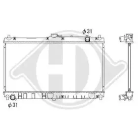 Радиатор, охлаждение двигателя DIEDERICHS купить
