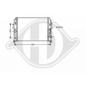 Радиатор, охлаждение двигателя DIEDERICHS купить
