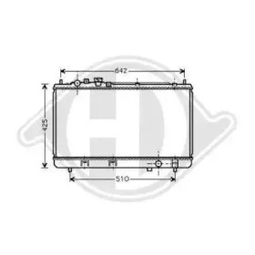 Радиатор, охлаждение двигателя DIEDERICHS купить