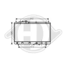 Радиатор, охлаждение двигателя DIEDERICHS купить