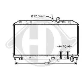 Радиатор, охлаждение двигателя DIEDERICHS купить