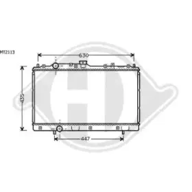 Радиатор, охлаждение двигателя DIEDERICHS купить