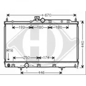 Радиатор, охлаждение двигателя DIEDERICHS купить