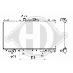 Радиатор, охлаждение двигателя DIEDERICHS купить
