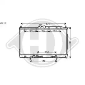 Радиатор, охлаждение двигателя DIEDERICHS купить
