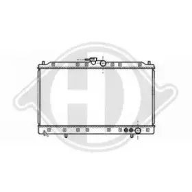 Радиатор, охлаждение двигателя DIEDERICHS купить