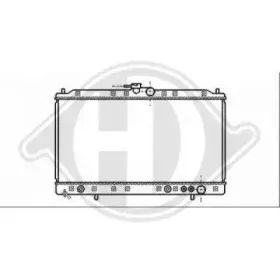Радиатор, охлаждение двигателя DIEDERICHS купить