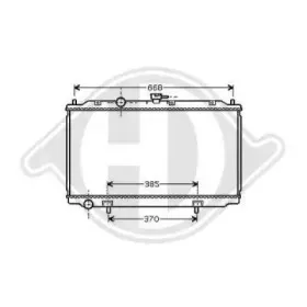 Радиатор, охлаждение двигателя DIEDERICHS купить
