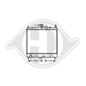 Радиатор, охлаждение двигателя DIEDERICHS купить