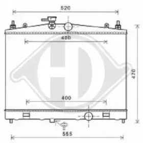 Радиатор, охлаждение двигателя DIEDERICHS купить