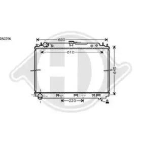 Радиатор, охлаждение двигателя DIEDERICHS купить