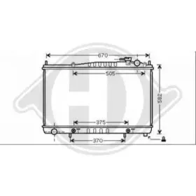 Радиатор, охлаждение двигателя DIEDERICHS купить