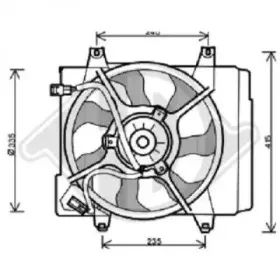 Вентилятор, конденсатор кондиционера DIEDERICHS купить