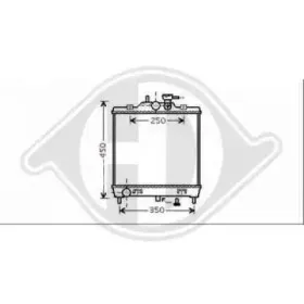 Радиатор, охлаждение двигателя DIEDERICHS купить