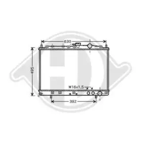 Радиатор, охлаждение двигателя DIEDERICHS купить