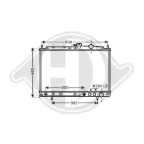 Радиатор, охлаждение двигателя DIEDERICHS купить