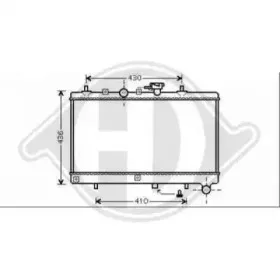 Радиатор, охлаждение двигателя DIEDERICHS купить