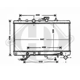 Радиатор, охлаждение двигателя DIEDERICHS купить