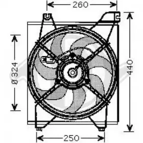 Вентилятор, охлаждение двигателя DIEDERICHS купить