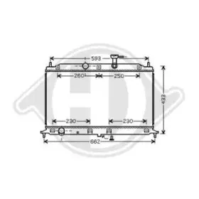 Радиатор, охлаждение двигателя DIEDERICHS купить