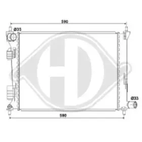 Радиатор, охлаждение двигателя DIEDERICHS купить