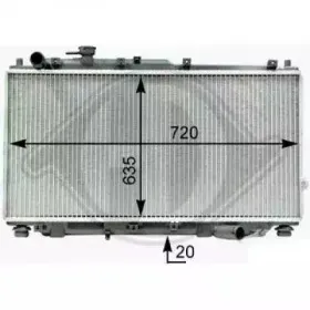 Радиатор, охлаждение двигателя DIEDERICHS купить