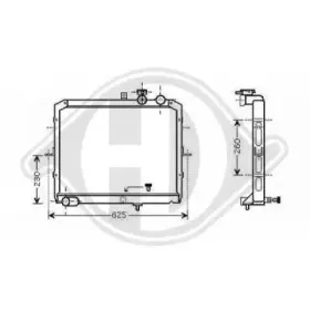 Радиатор, охлаждение двигателя DIEDERICHS купить