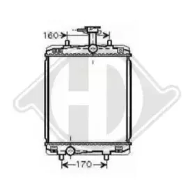 Радиатор, охлаждение двигателя DIEDERICHS купить