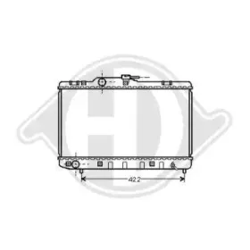Радиатор, охлаждение двигателя DIEDERICHS купить