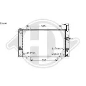 Радиатор, охлаждение двигателя DIEDERICHS купить