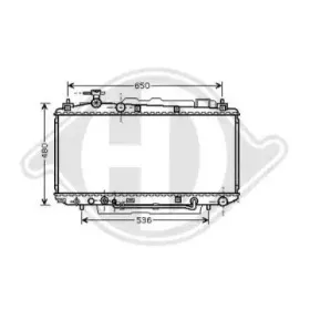 Радиатор, охлаждение двигателя DIEDERICHS купить