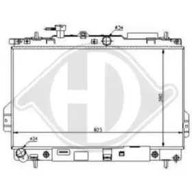 Радиатор, охлаждение двигателя DIEDERICHS купить