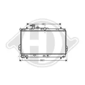 Радиатор, охлаждение двигателя DIEDERICHS купить