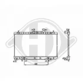 Радиатор, охлаждение двигателя DIEDERICHS купить